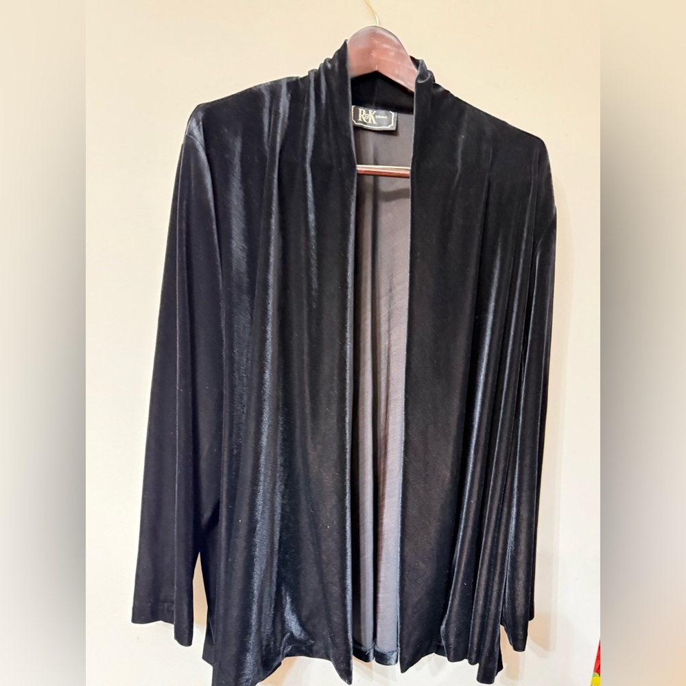 R&K Elegant Vintage Whimsigoth Black Velvet Cape